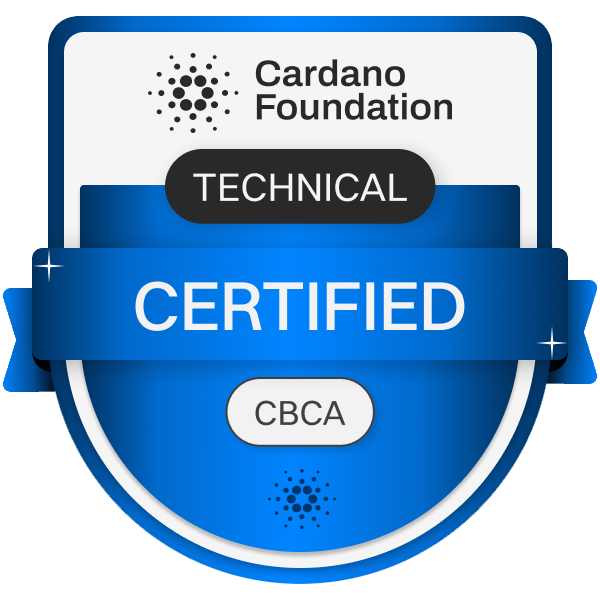 Cardano Blockchain Certified Associate badge
